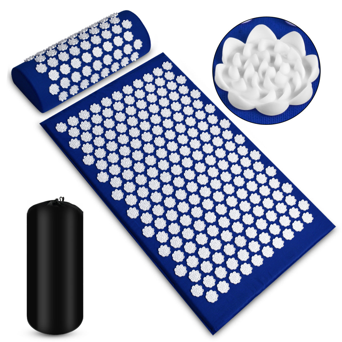 ZenFlow acupressure mat sage green wellness ritual