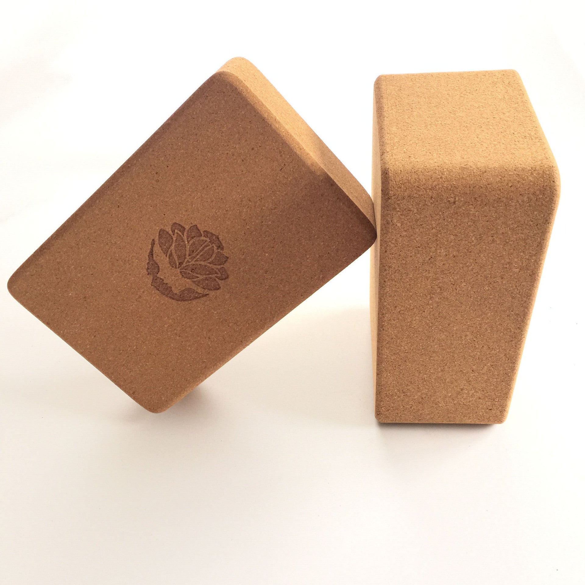High-density sustainable cork yoga block
