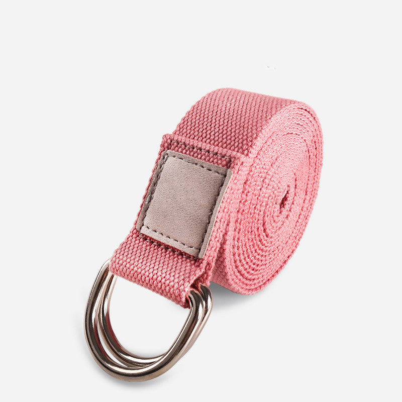 Pure organic cotton yoga stretch strap blue 320cm