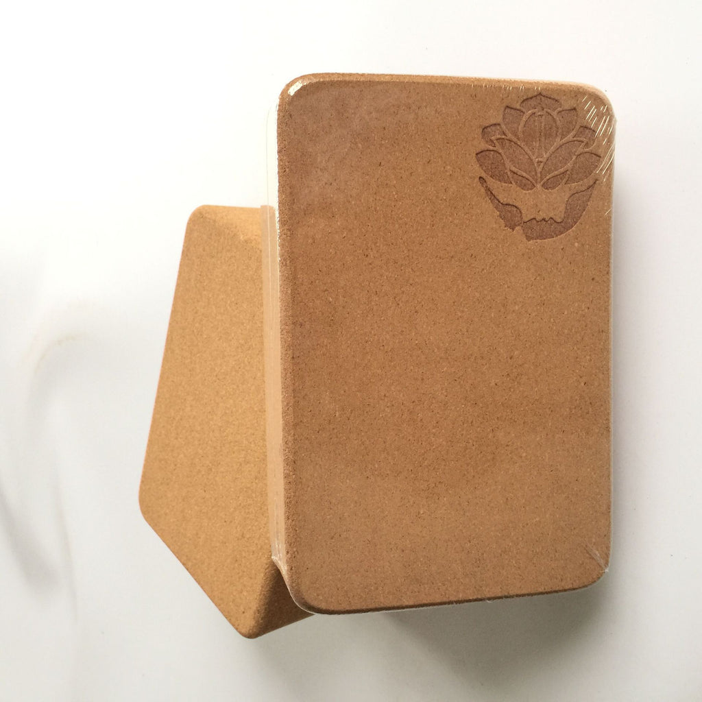 Cork yoga block size reference measurement